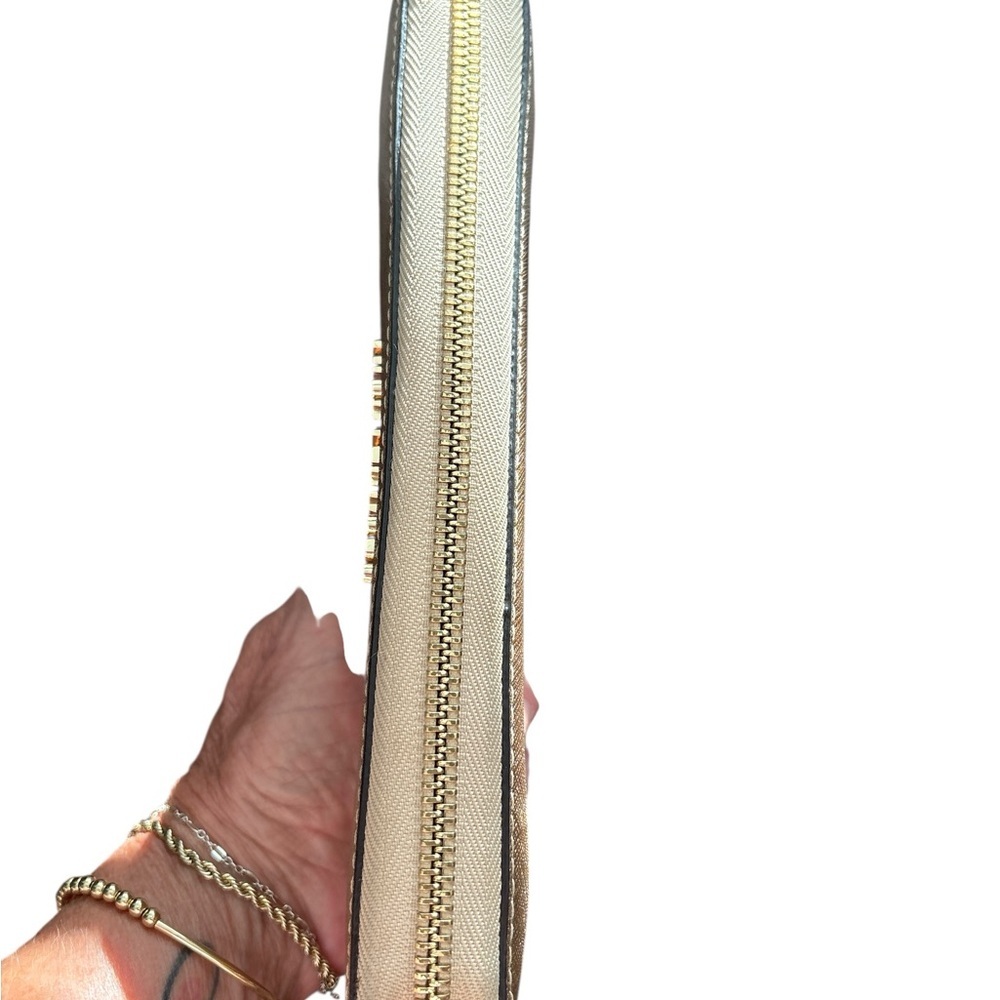 Michael Kors Continental Wallet, Metallic Gold, Pre-owned, Good Condition - Picture 7 of 7